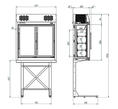 Надстройка для ларя морозильного CRYSPI VERONA 1220
